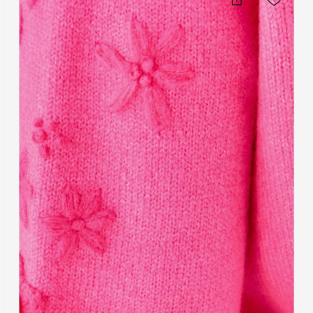 Lilly Pulitzer Alayna sweater. Garden party embroidery. Size medium - Picture 3 of 8